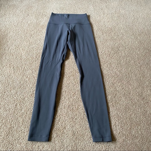 Lululemon Align Pant 28” Size 4 Dark Carbon
